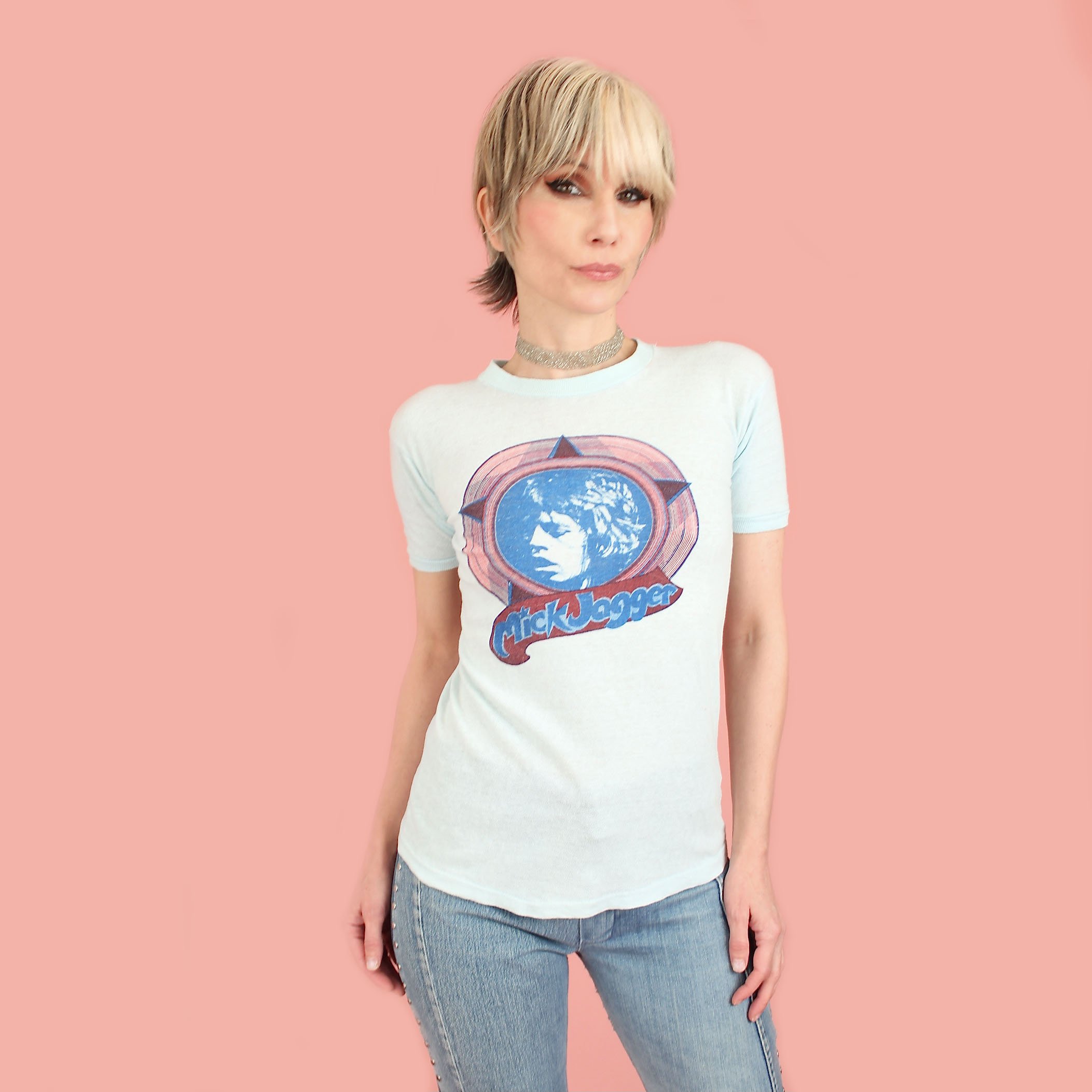 1970's Mick Jagger Vintage T-Shirt — Hellhound Vintage